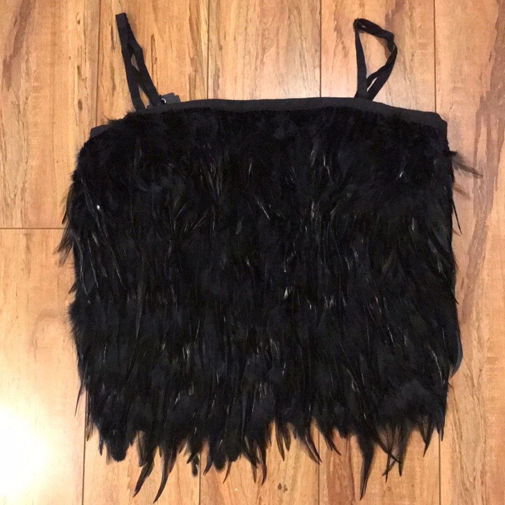 Bebe feather top